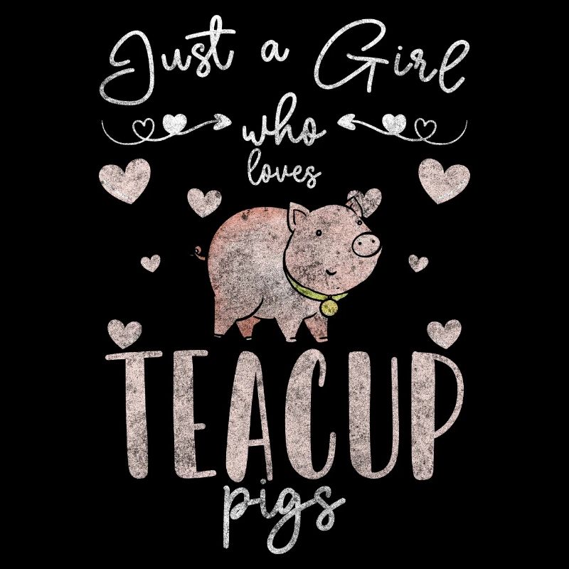 Teacup Niedlich Ringelschwanz Herz