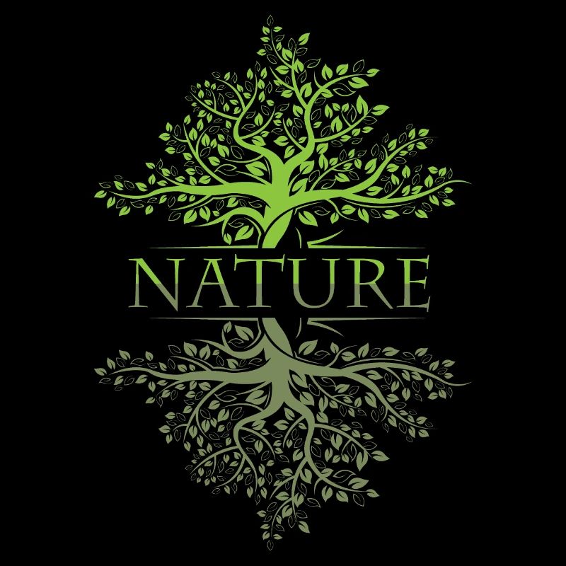 Tree Reflection Nature Forest Leaf Icon Logo Icon