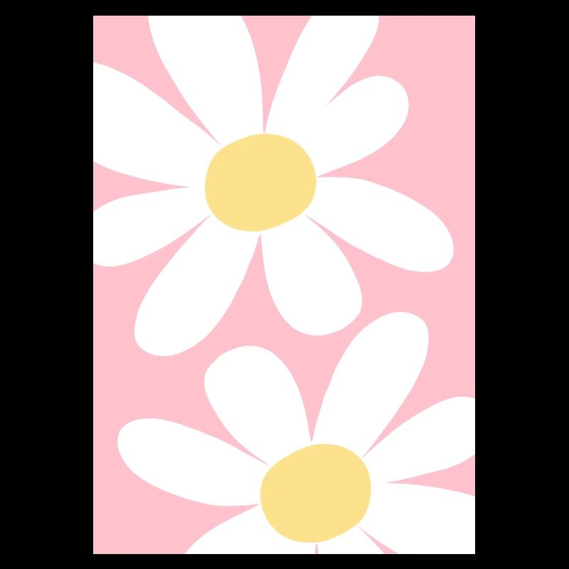Rosa mit Blumen