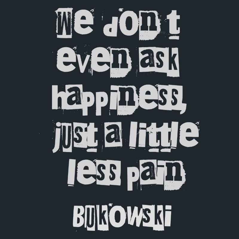 Charles Bukowskis fragmentierte Typografie
