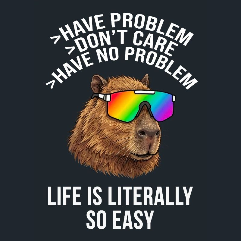 Cool Capybara Rainbow Sunglasses – Tier-Meme