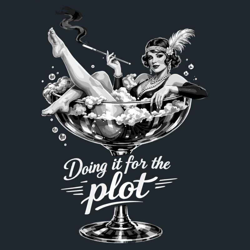 Doing it for the plot – Vintage Flapper Glass