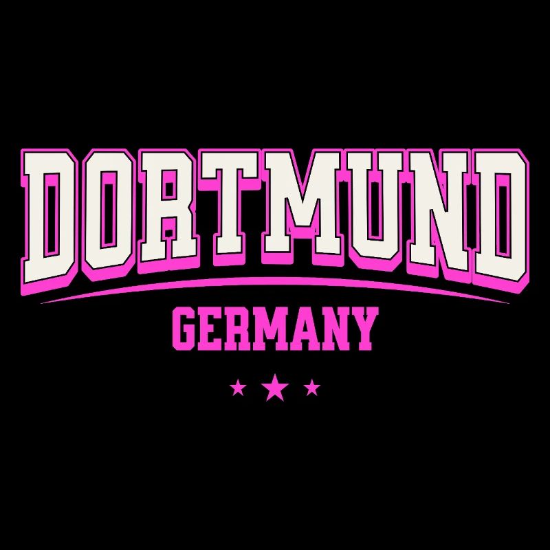 Dortmund Germany College Style Pink