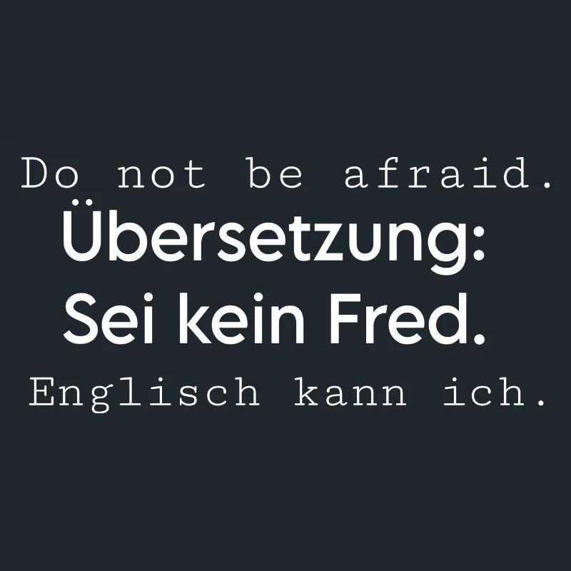 Do not be afraid