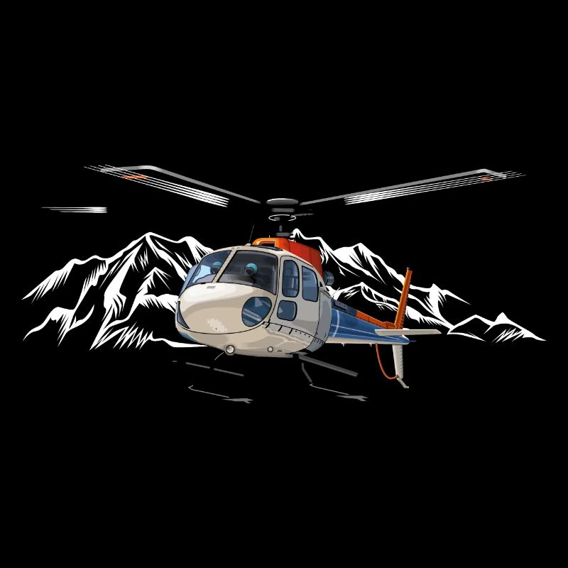 Hélicoptère en montagne