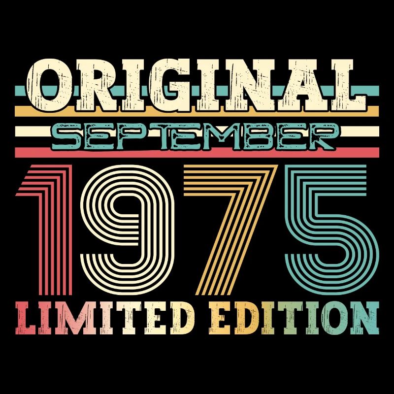 50. Geburtstag Vintage September 1975 Geschenkidee