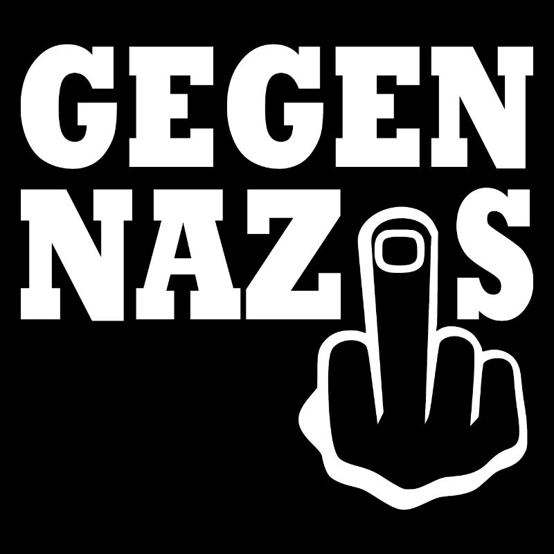 Gegen nazis Mittelfinger