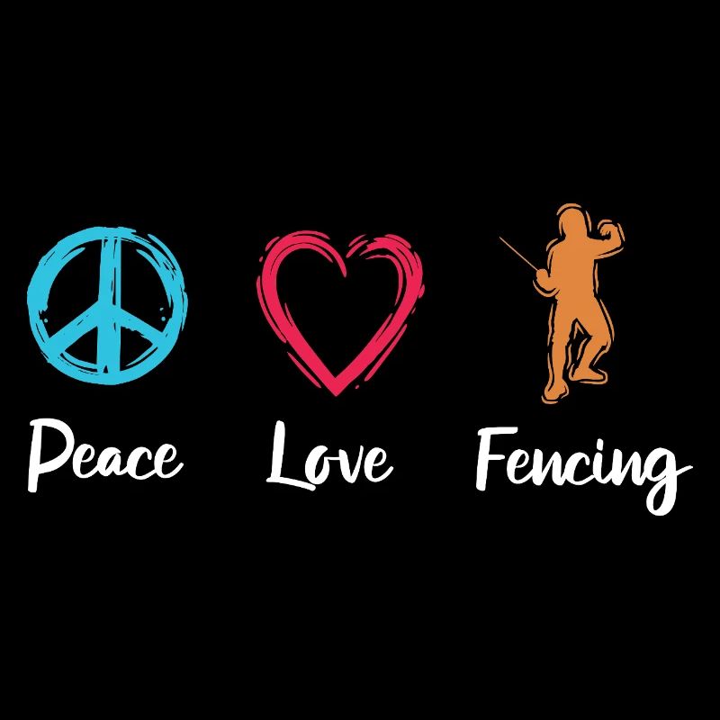 Frieden Liebe Fechten