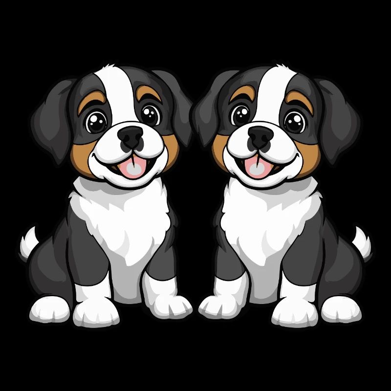 Saint Bernard Hund Comic
