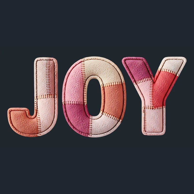 Joy Freude Patchwork Geschenk Frauen