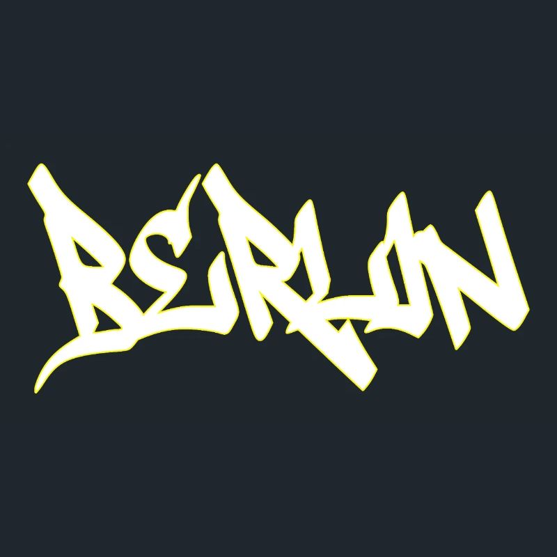 Lettrage marron graffiti de Berlin
