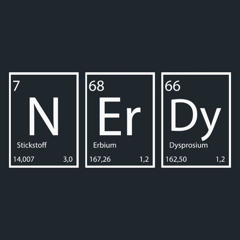 Nerdy Nerd Sprüche Elemente