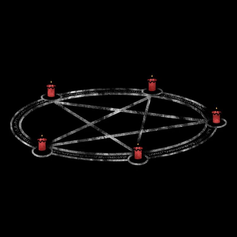 Cursed pentagram | Summoning Circle | Candles