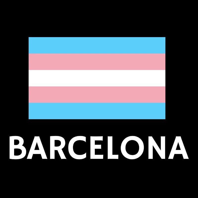 Drapeau de la Trans Pride Barcelone