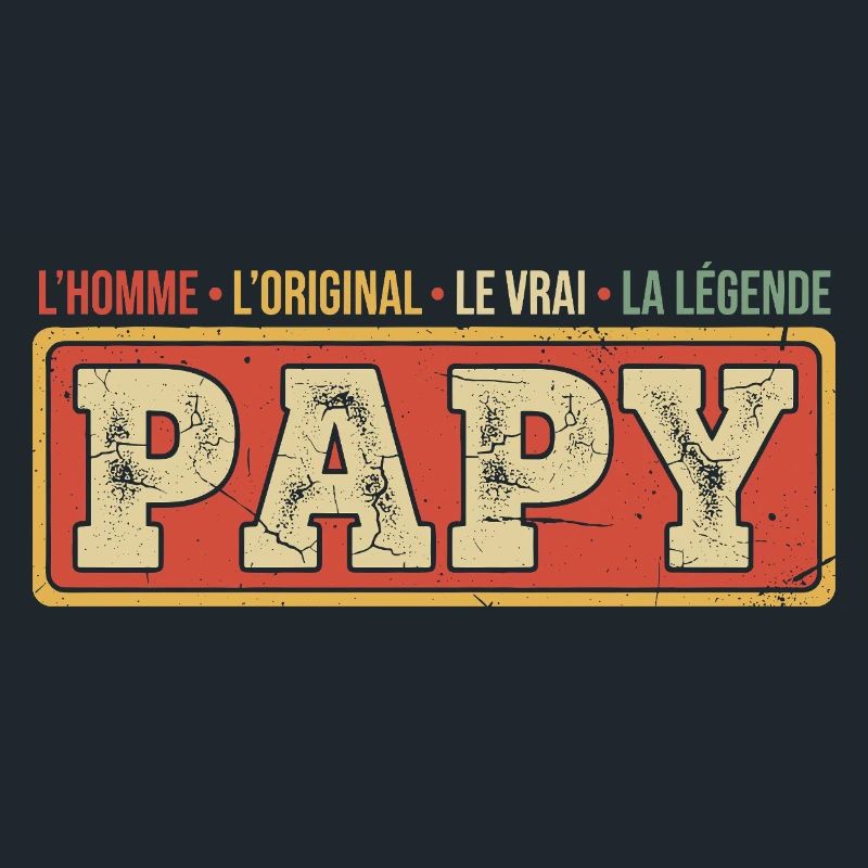 Vintage Papi Grand-Père Original Papy