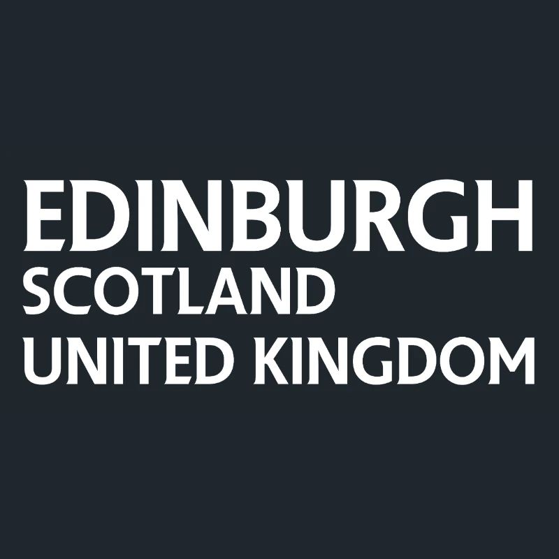 Édimbourg – Écosse Textdesign