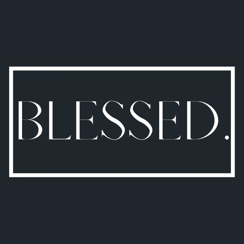 Gesegnet. Christlich Geschenk Glaube Segen