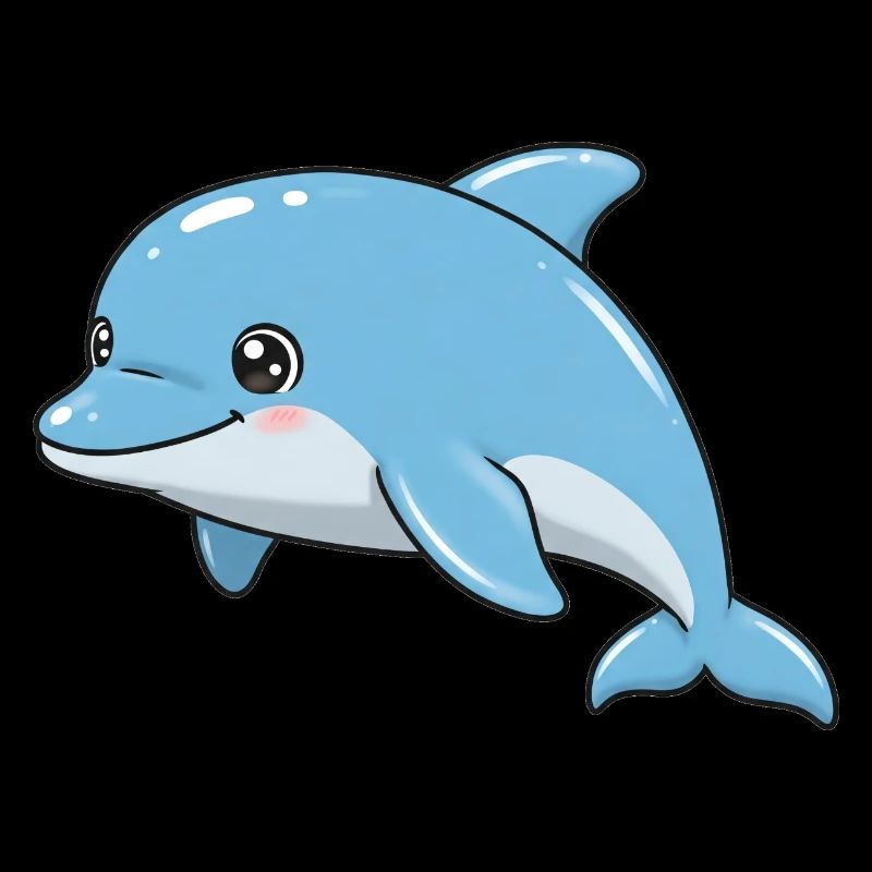Tier Cartoon Delfin