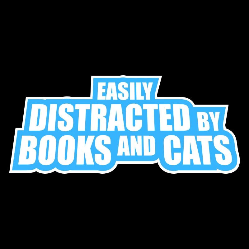 Easily Distracted By Books And Cats Cat Book