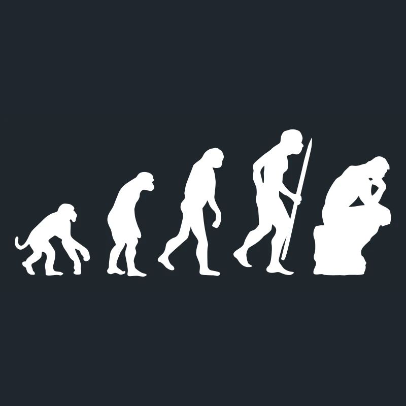 Evolution of thinker philosophy philosopher funny