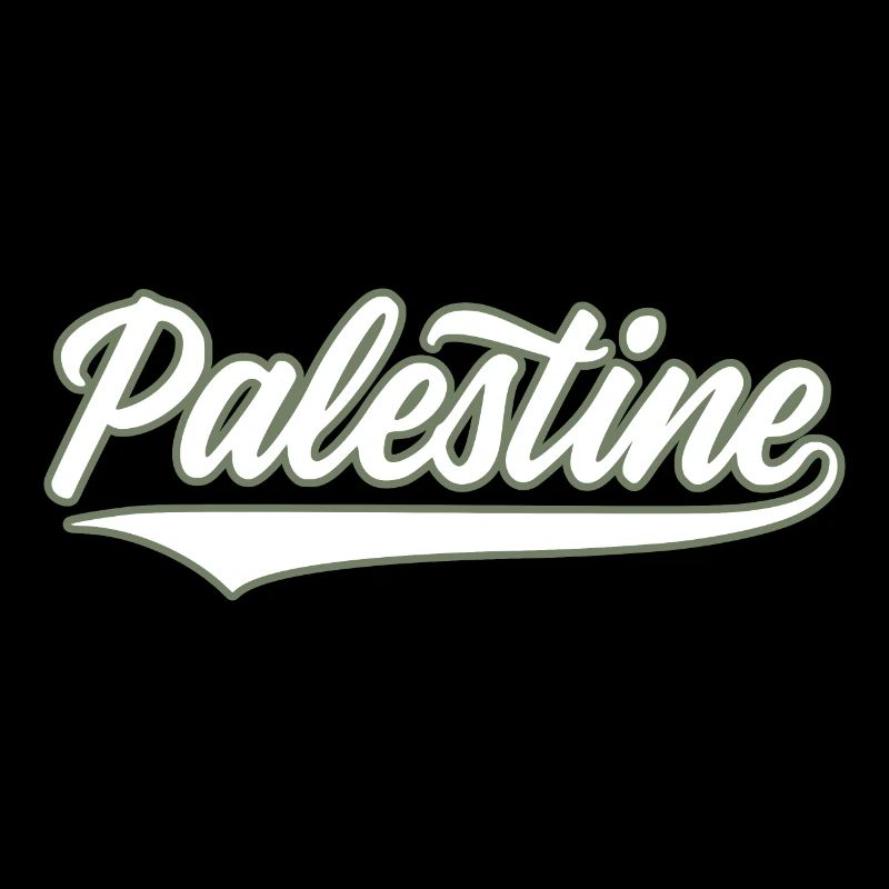 Palestine baseball-style olive-green-white