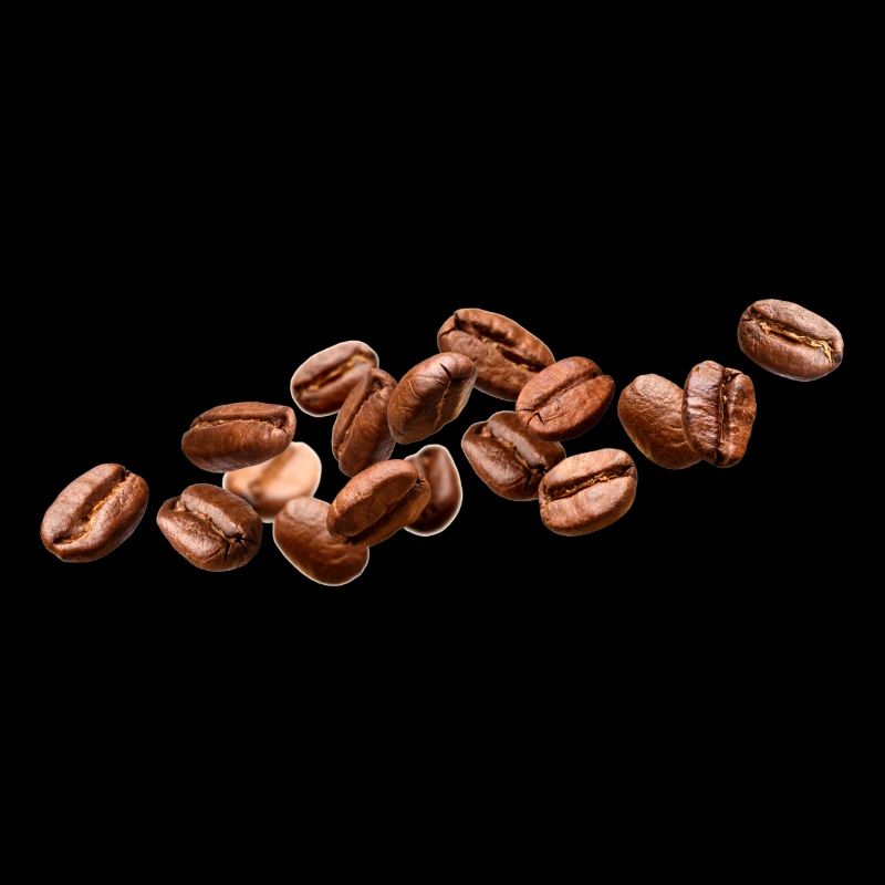 Realistische Kaffeebohnen Coffee Art