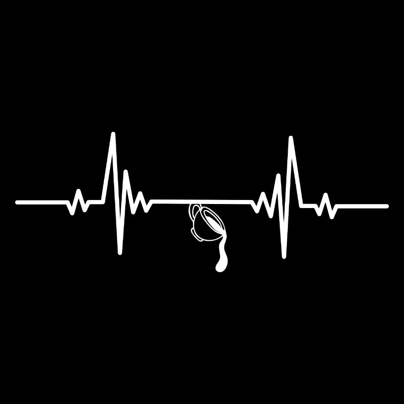 Heartbeat verschütteter Kaffee