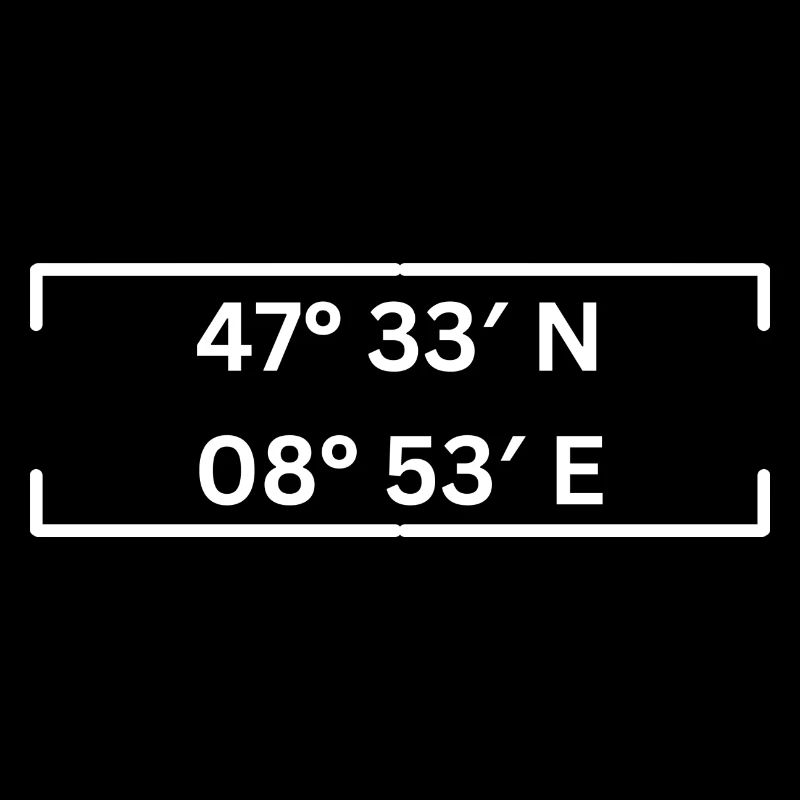 Coordinates Frauenfeld Minimalist