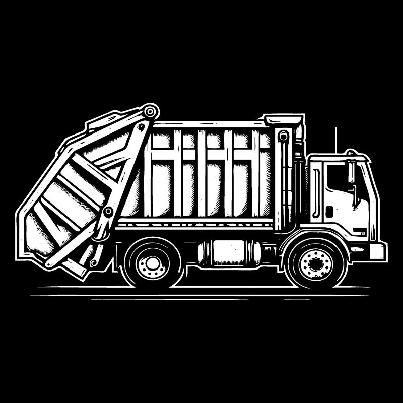 Cool simple garbage truck design