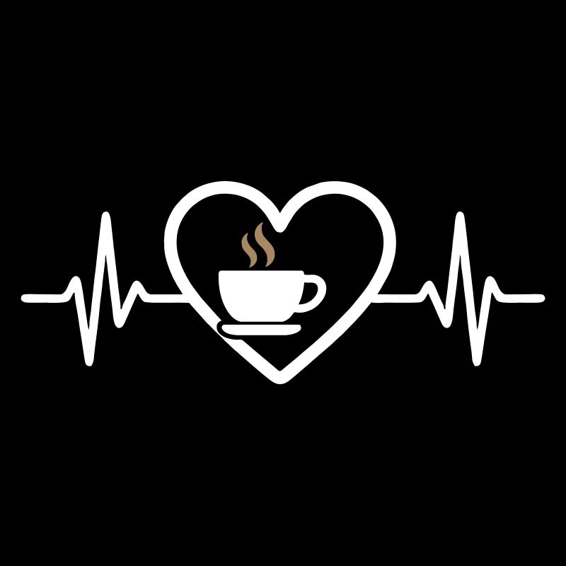 Kaffee Herz Becher Morgen Pause Heißes Getränk