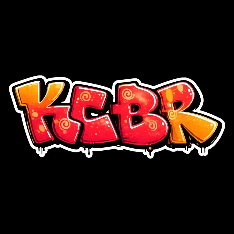 Conception de graffiti Burst KCBR