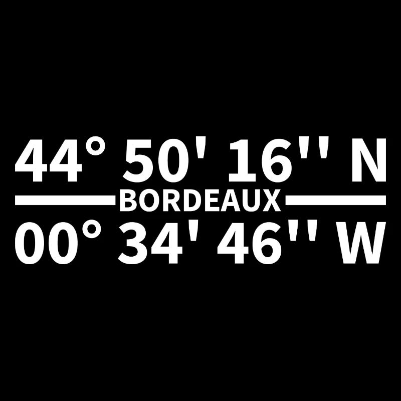 Coordonnées de Bordeaux
