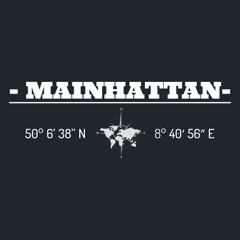Coordinates Frankfurt am Main Mainhattan