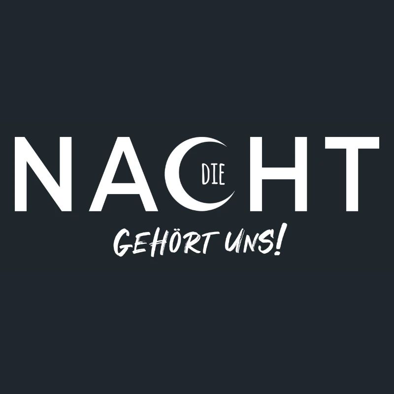 The Night Is Ours - Vector Design With Text Effect
