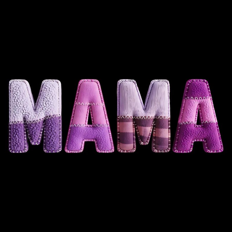 Mama Patchwork Vintage Family Love
