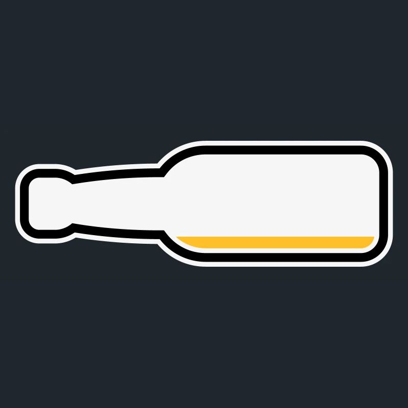 Bierflasche Leer (Bier Bierchen Symbol / POS 3C)