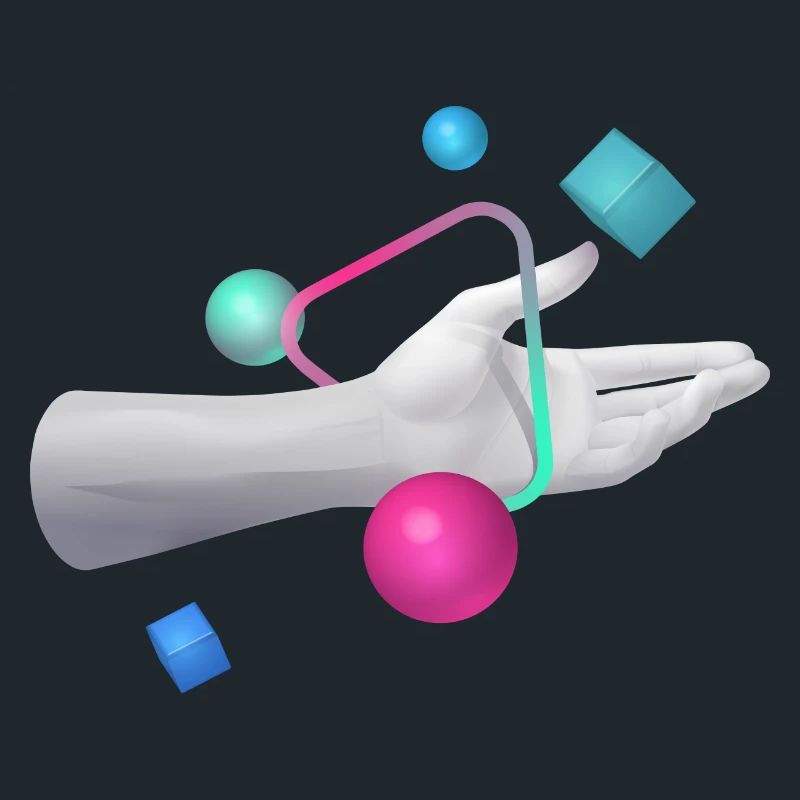 Hand 3D Graphic