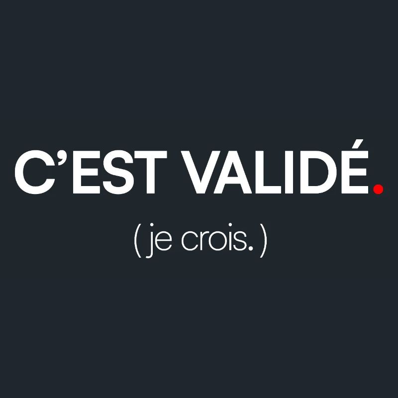 C’est validé Humour Moderne Minimal