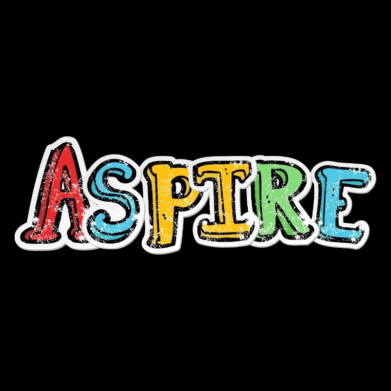 Aspire Colorful Graffiti Lettering