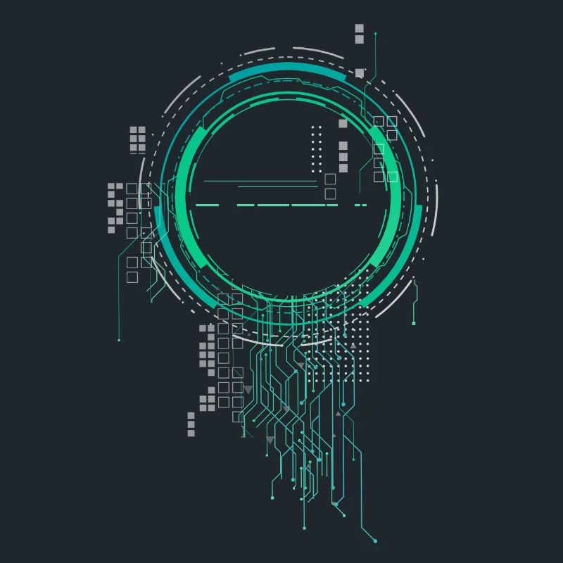 CPU PC PCB Spaceship Code Nerd PC Pixel Coder