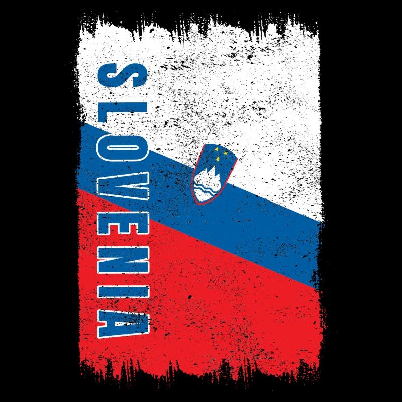 Drapeau vintage de Slovénie