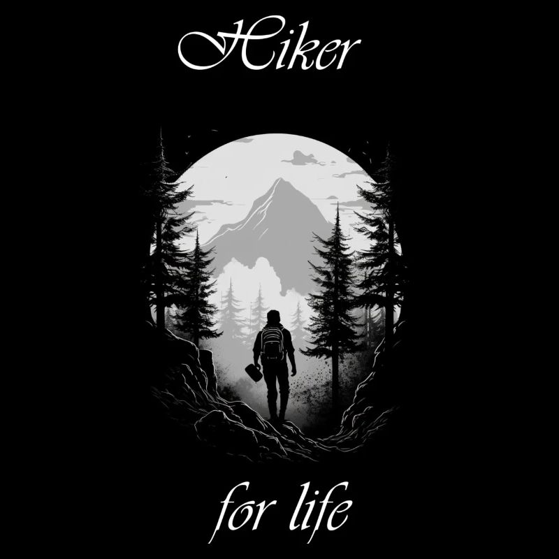 Hiker for life white