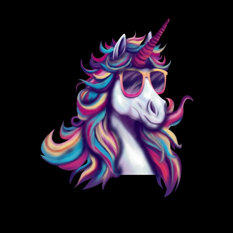 Cooles Einhorn mit Sonnenbrille – Pop Art