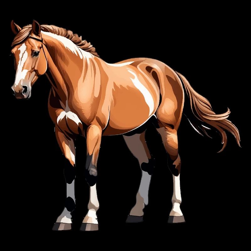 Pferd Sticker - Reitsport Design