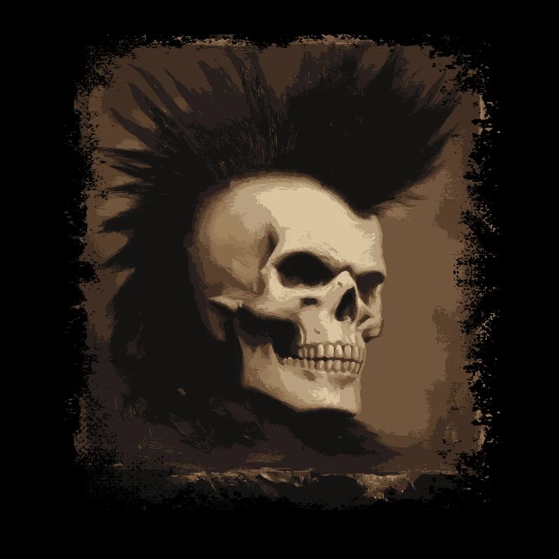 Horreur Punk Zombie Mohawk