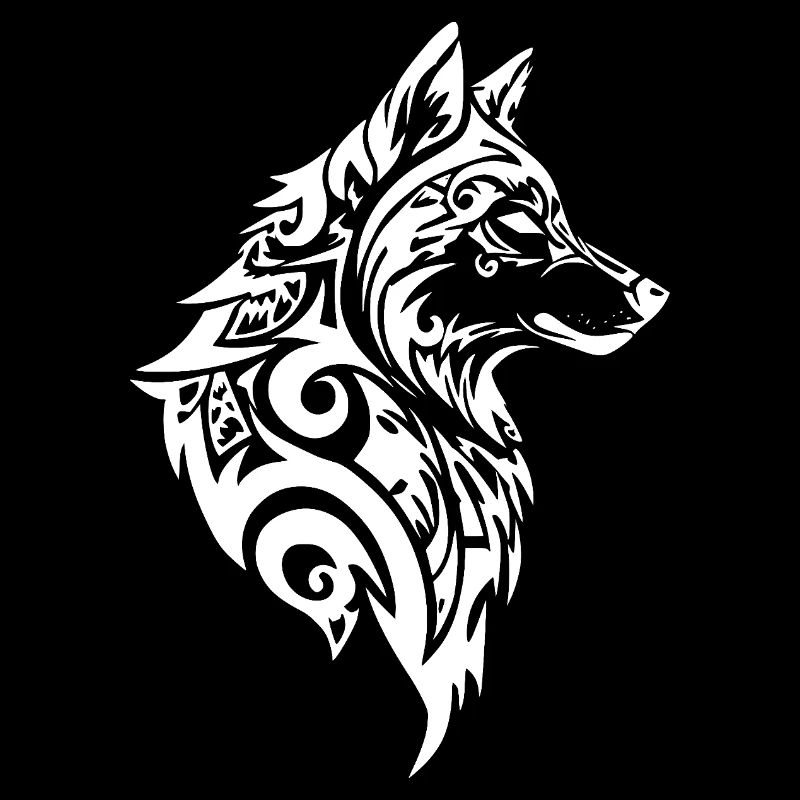 Tribal Wolf Nordic Tattoo