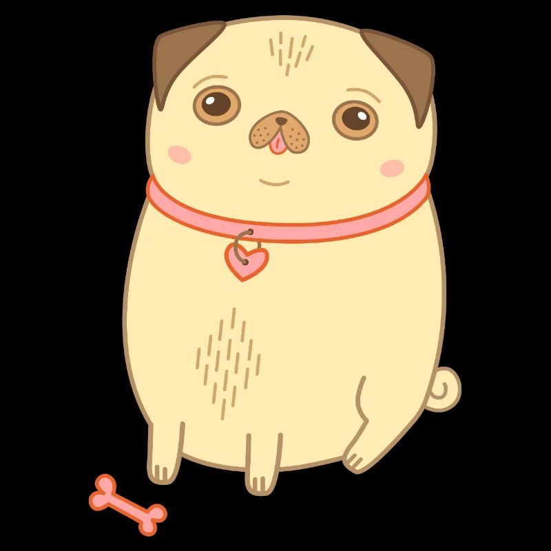 Carlin, chien mignon mignon, maman carlin