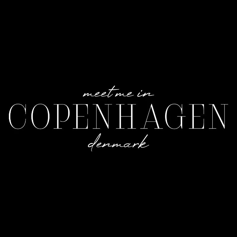 T-shirt design style Copenhague