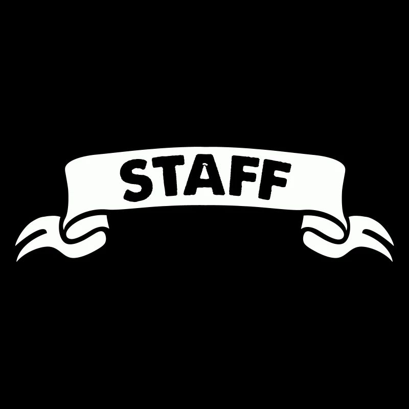 Personalized staff design in black and white