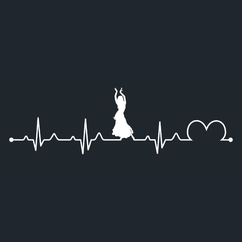 Danseuse du ventre Rythme cardiaque EKG Danseuse arabe